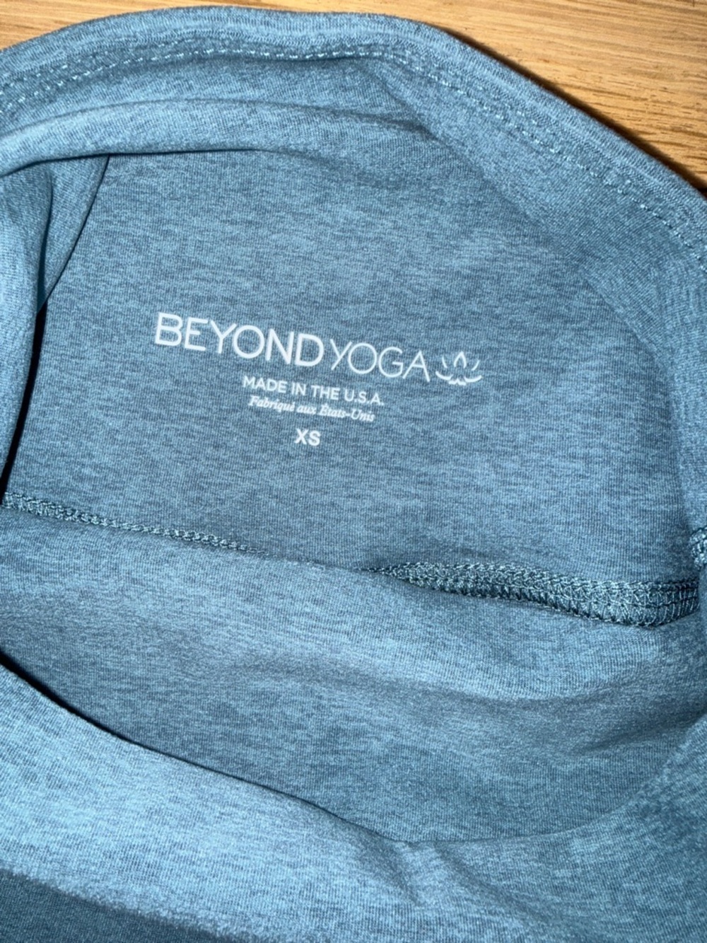 Beyond Yoga Women's High-Rise Slate Blue Leggings - Picture 4 of 5
